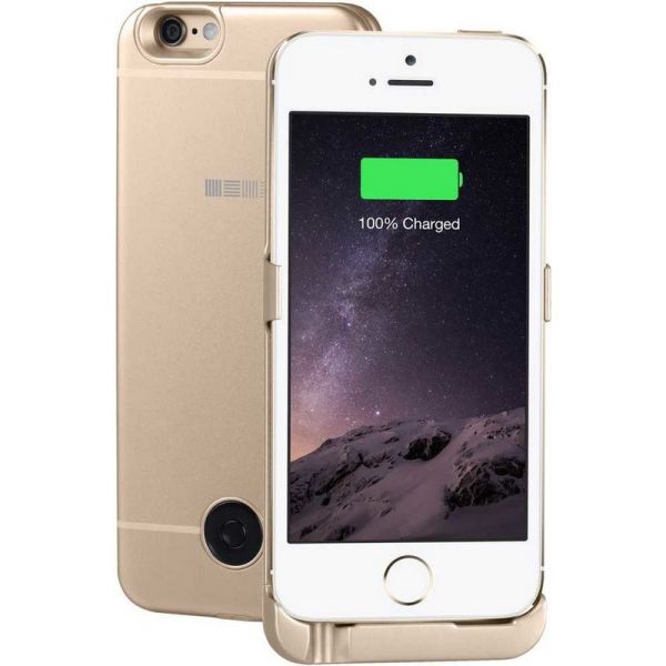 Чехол-аккумулятор InterStep [45545] 2200 mAh для iPhone 5/5S/SE, золотистый