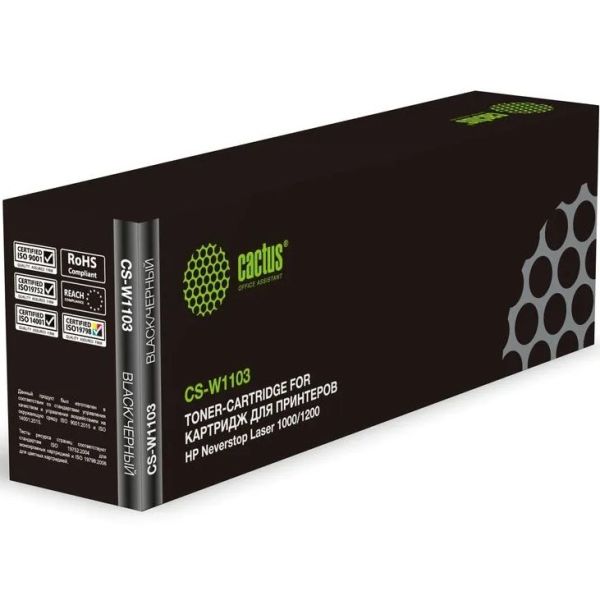 Картридж для принтера и МФУ Cactus CS-W1103 черный, [cs-w1103]